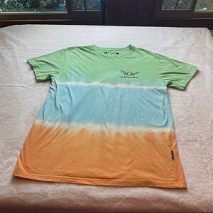 Vanguard Ombre Tie Dye T Shirt Size Large